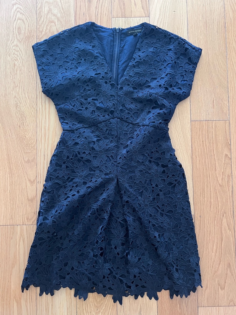 Banana Republic Navy Lace Dress